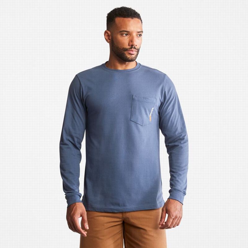 Indigo Timberland Photographic Slub Long Sleeve | 71352558
