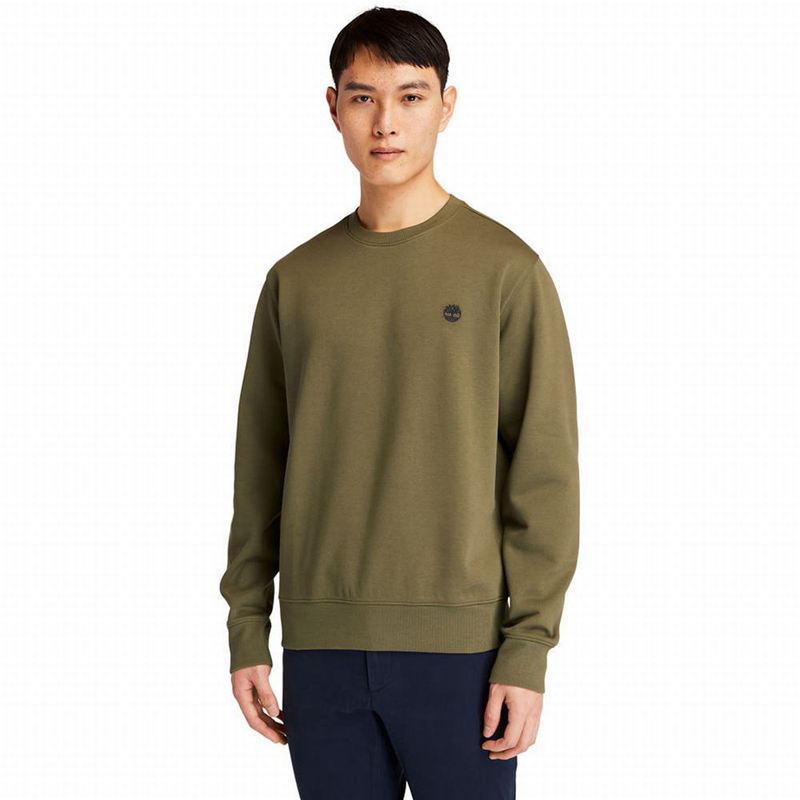 Khaki Timberland Oyster River Sweatshirts | 47180436
