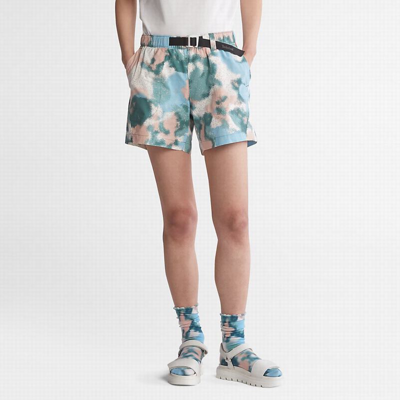 Light Blue Timberland Cotton Shorts | 44776630