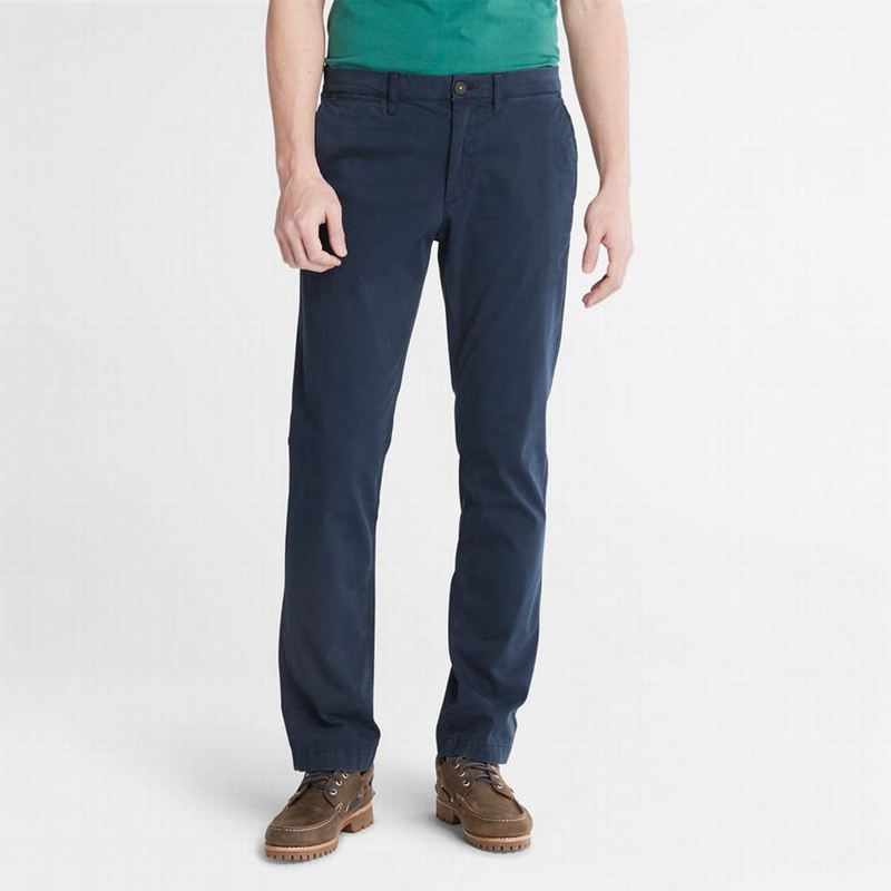 Navy Timberland Anti-odour Ultra-stretch Chino Pants | 66009836