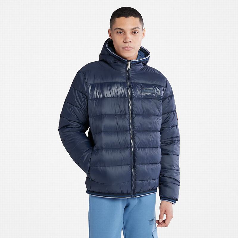 Navy Timberland Axis Peak Puffer Jackets | 49073608