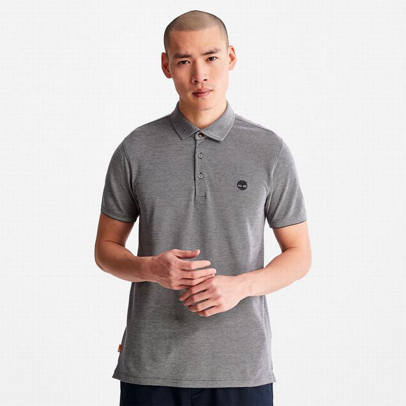Navy Timberland Baboosic Brook Polo Shirts | 1436059