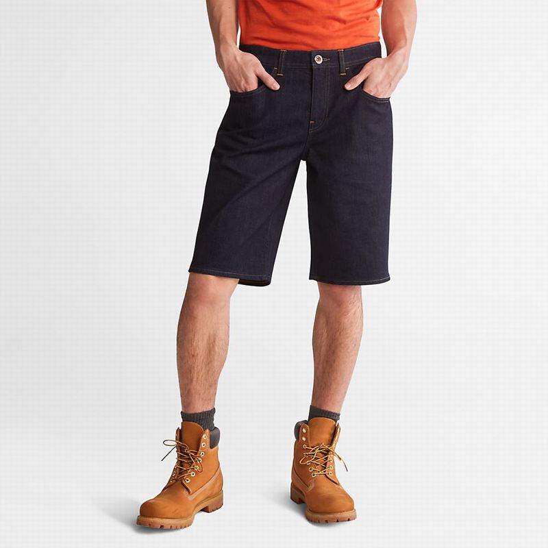 Navy Timberland Canobie Lake Denim Shorts | 12646755