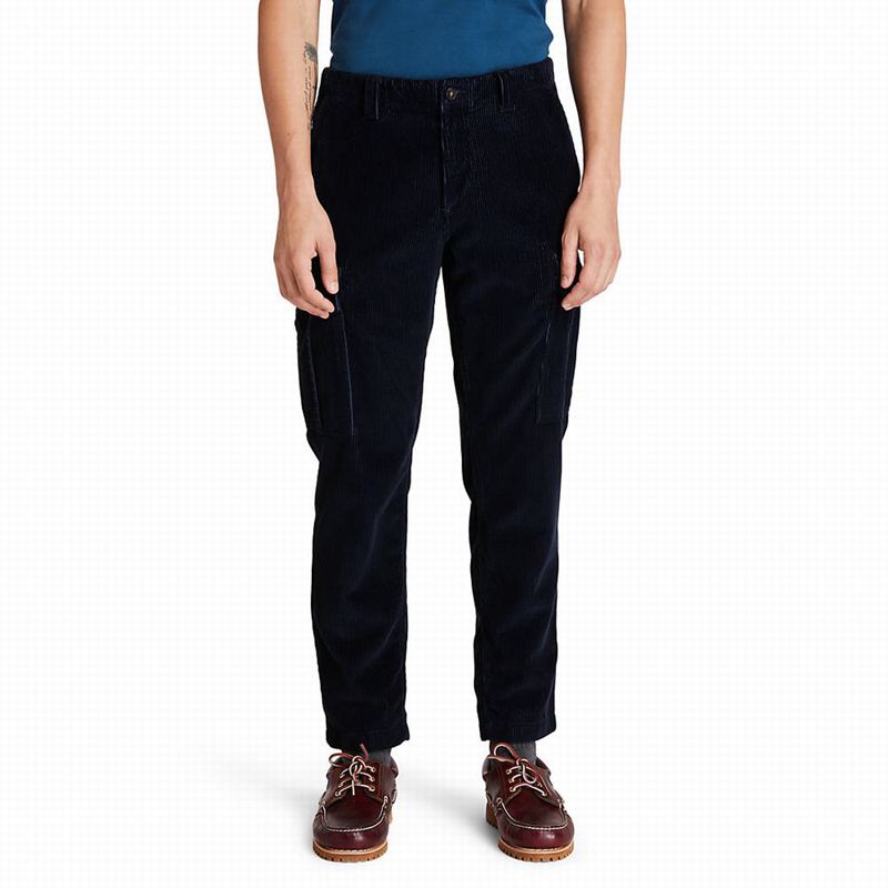 Navy Timberland Corduroy Cargo Pants | 28925360