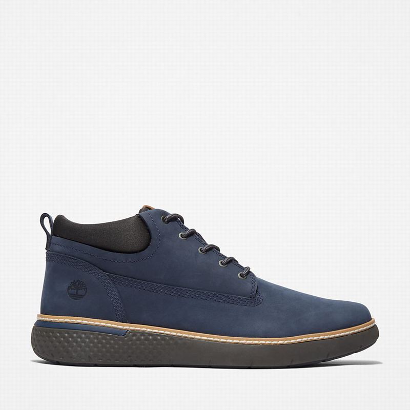 Navy Timberland Cross Mark Chukka Boots | 83809366