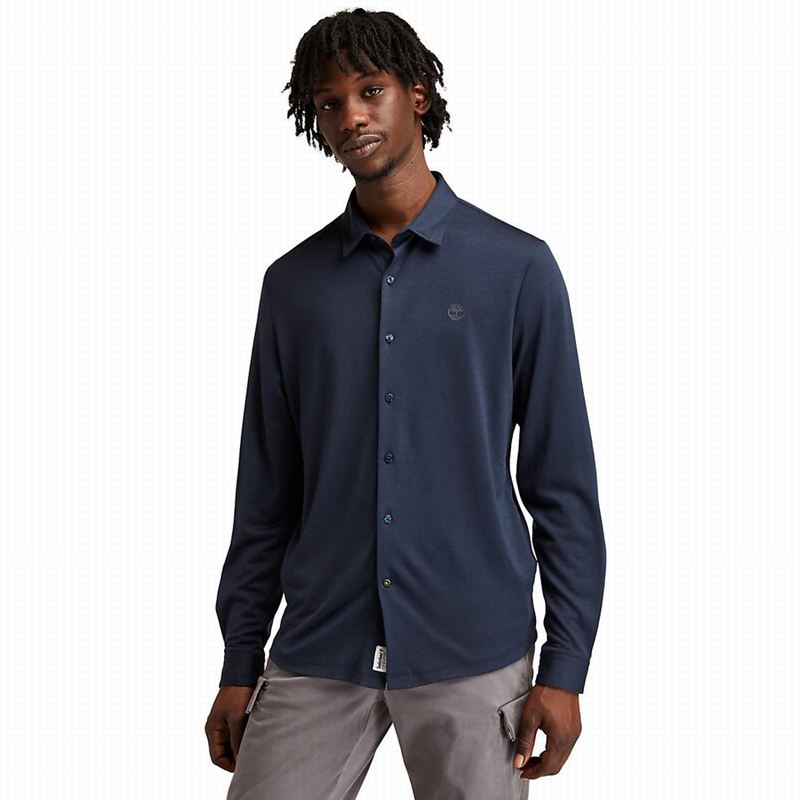 Navy Timberland Eco-ready Shirts | 53948442