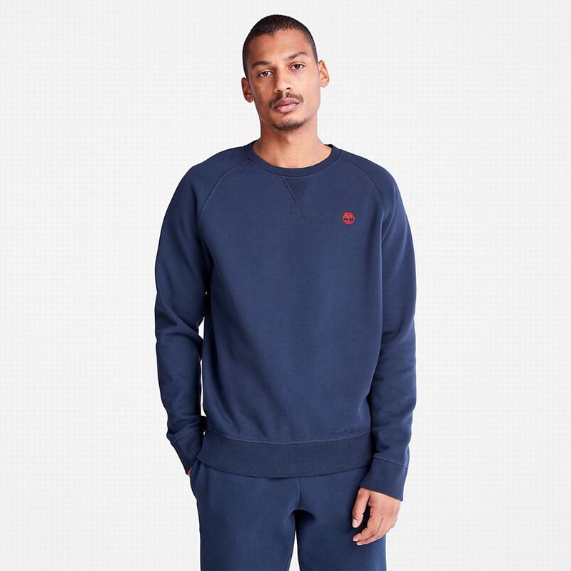 Navy Timberland Exeter River Sweatshirts | 79888088