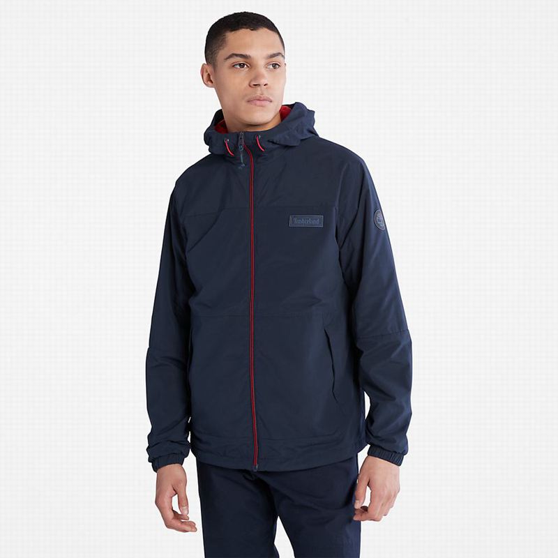 Navy Timberland Garfield Hooded Jackets | 2539025