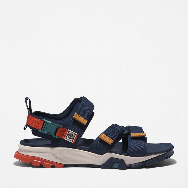 Navy Timberland Garrison Trail Webbing-strap Sandals | 25601461
