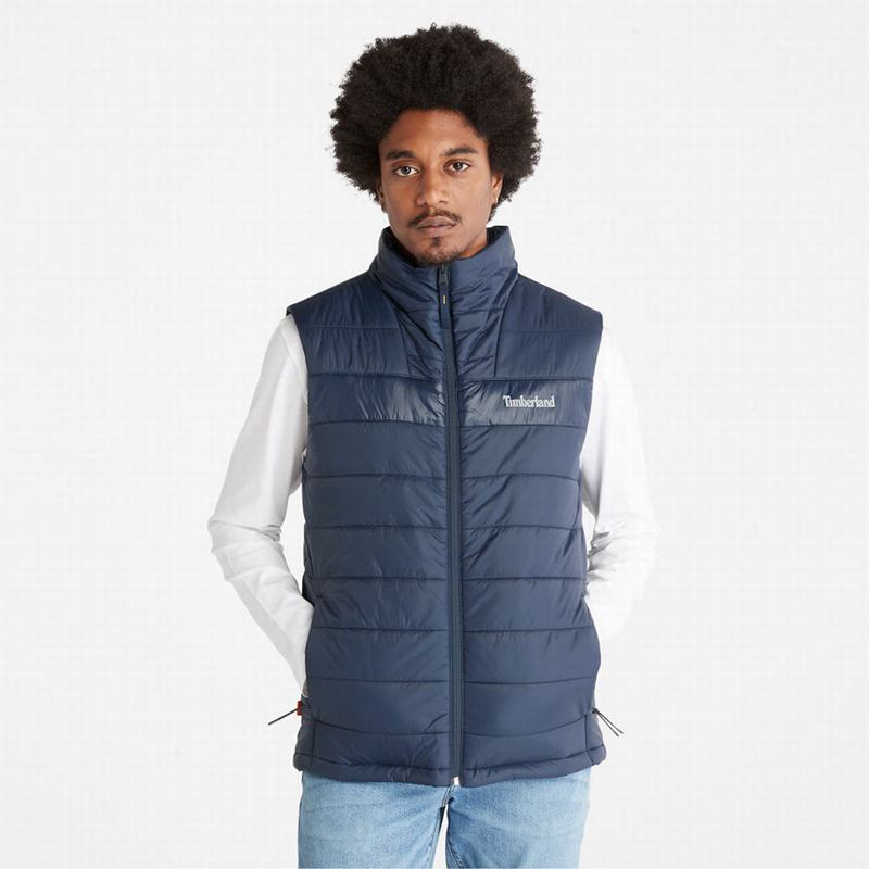 Navy Timberland Mount Eastman Quilted Vest | 4854511