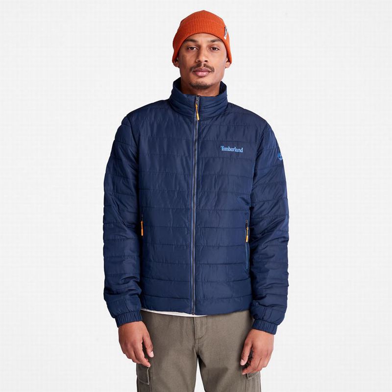 Navy Timberland Mount Lafayette Bomber Jackets | 65290396