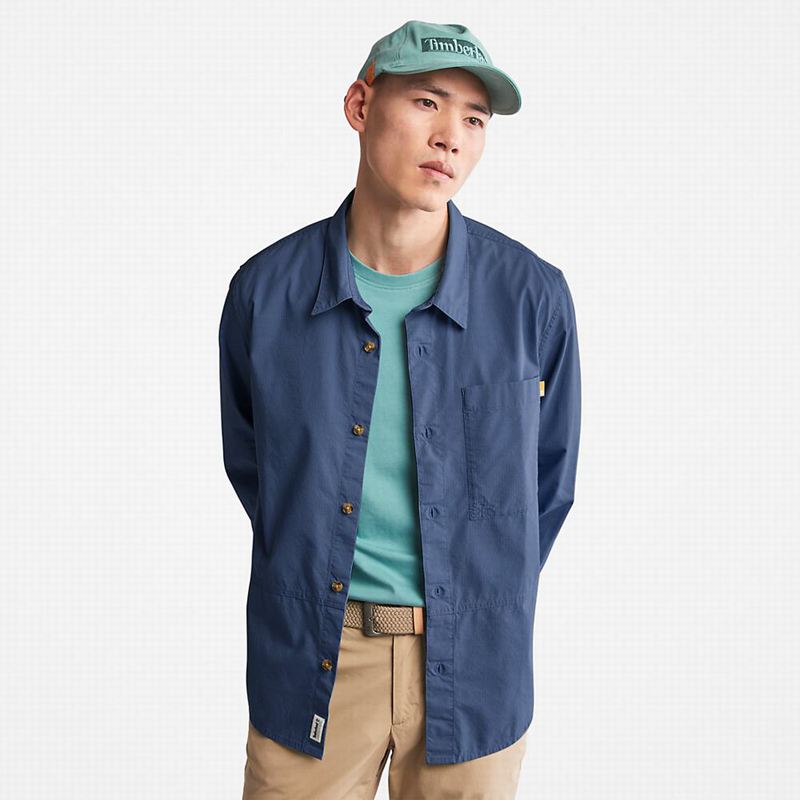 Navy Timberland Mt. Eastman Quilted Jackets | 4606658