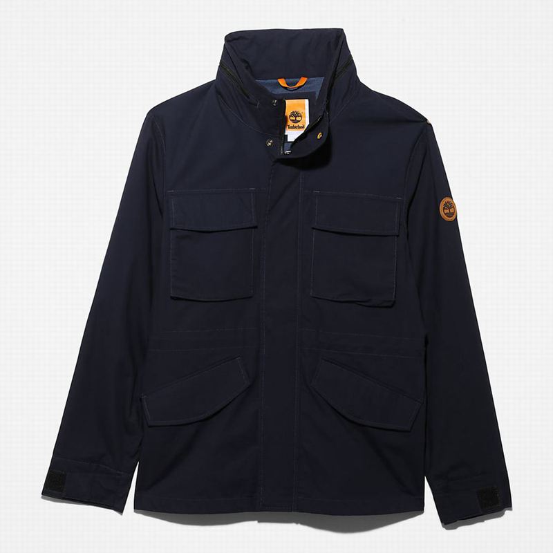Navy Timberland Neo Summit Hooded Jackets | 16653671
