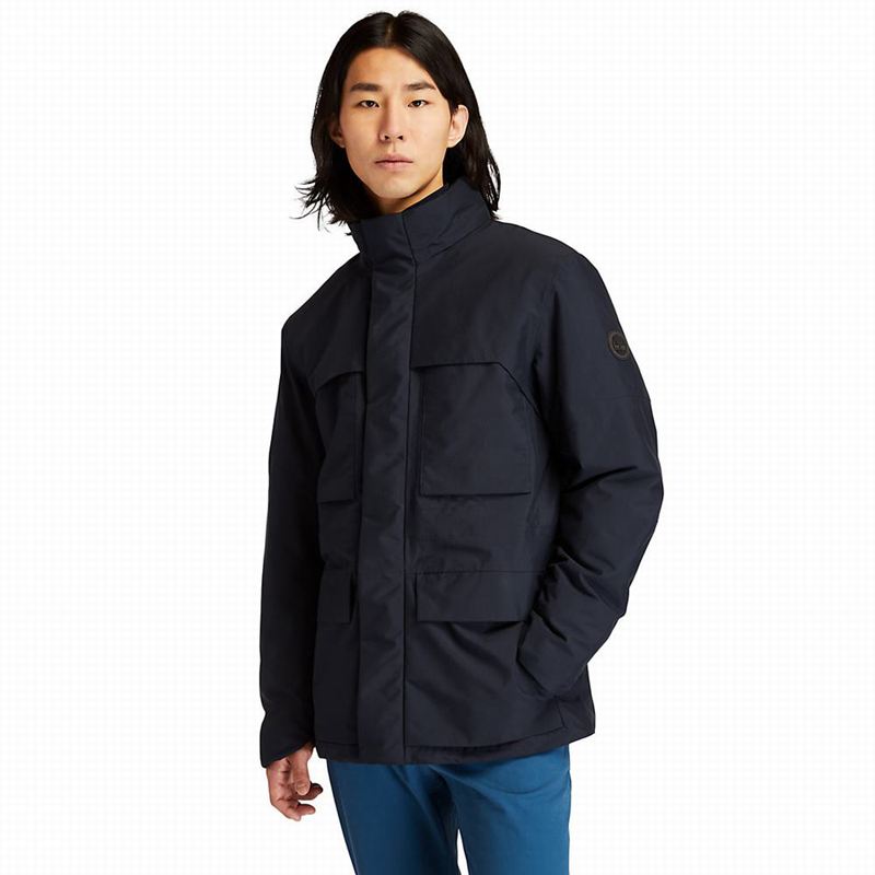 Navy Timberland Outdoor Archive Water-Resistant Jackets | 59981275