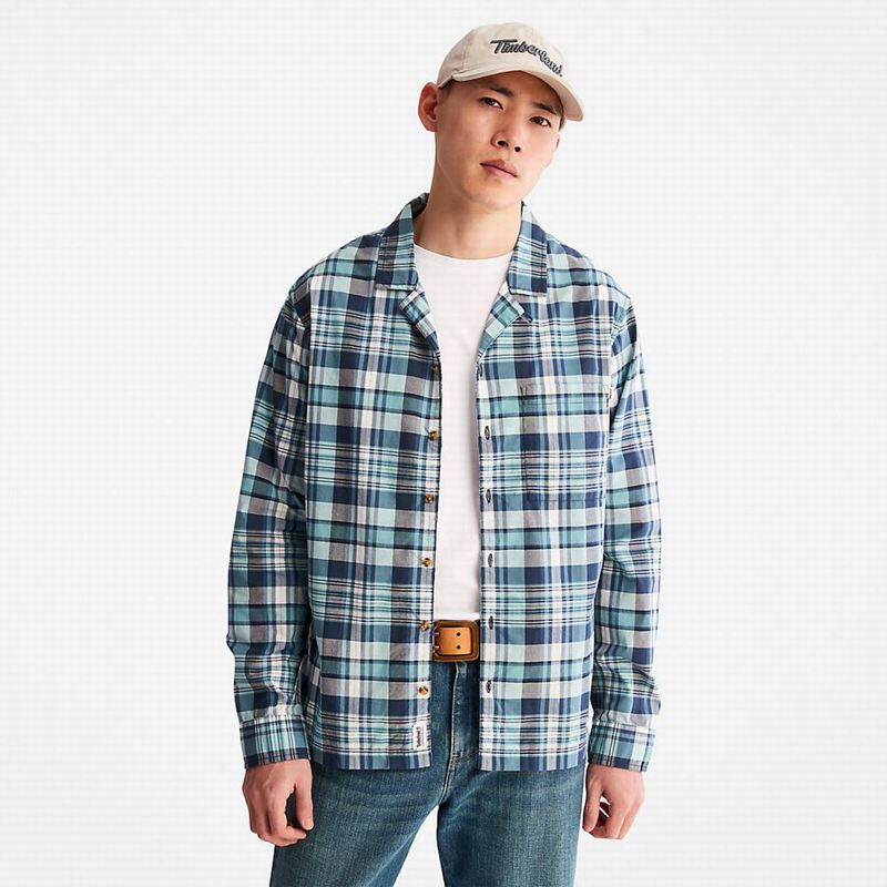 Navy Timberland Outdoor Heritage Check Shirts | 97020835