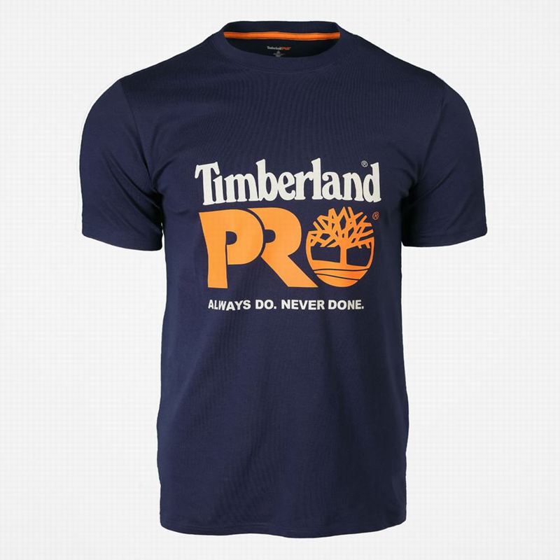 Navy Timberland PRO Beerproof T-Shirts | 88263663