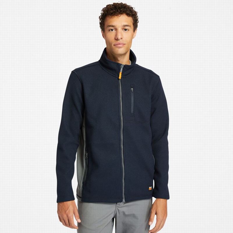 Navy Timberland PRO Studwall Full-Zip Fleece Jackets | 20231624