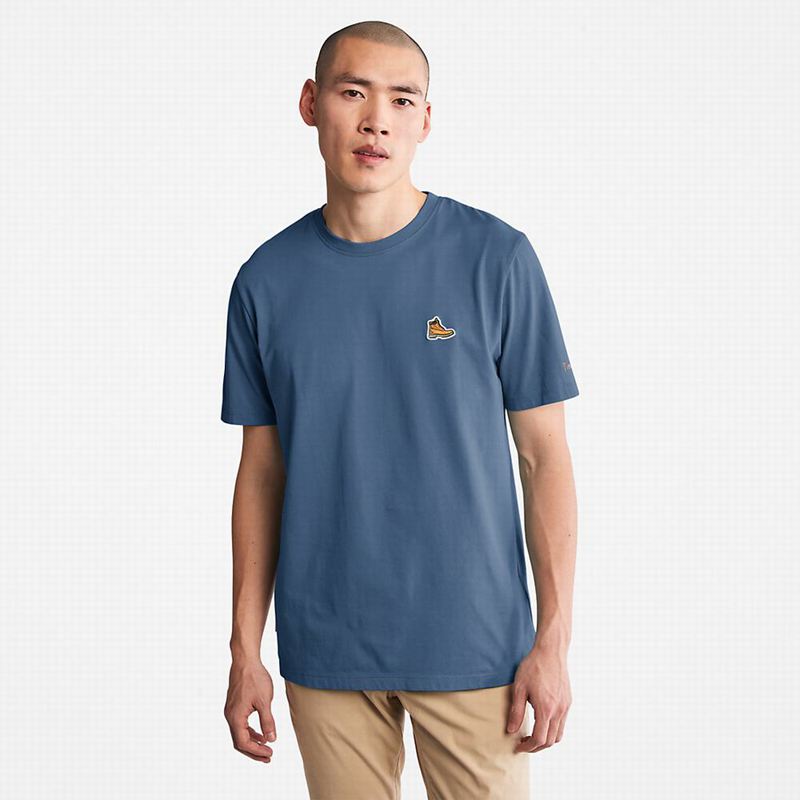Navy Timberland PRO Wicking Good Sport T-Shirts | 91589835