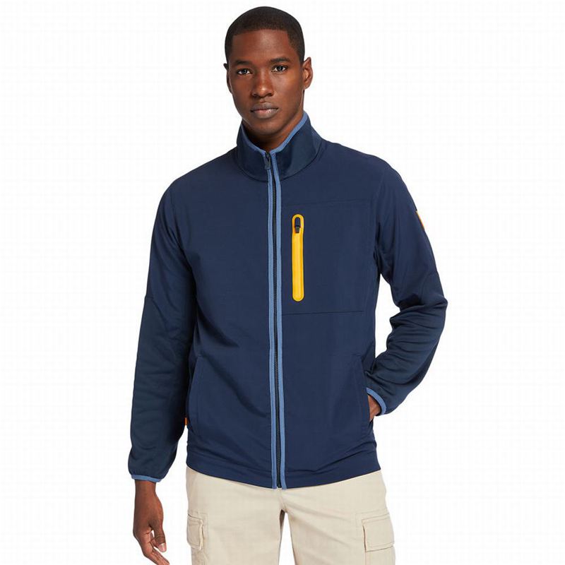Navy Timberland Progressive Utility Fleece Jackets | 51389009