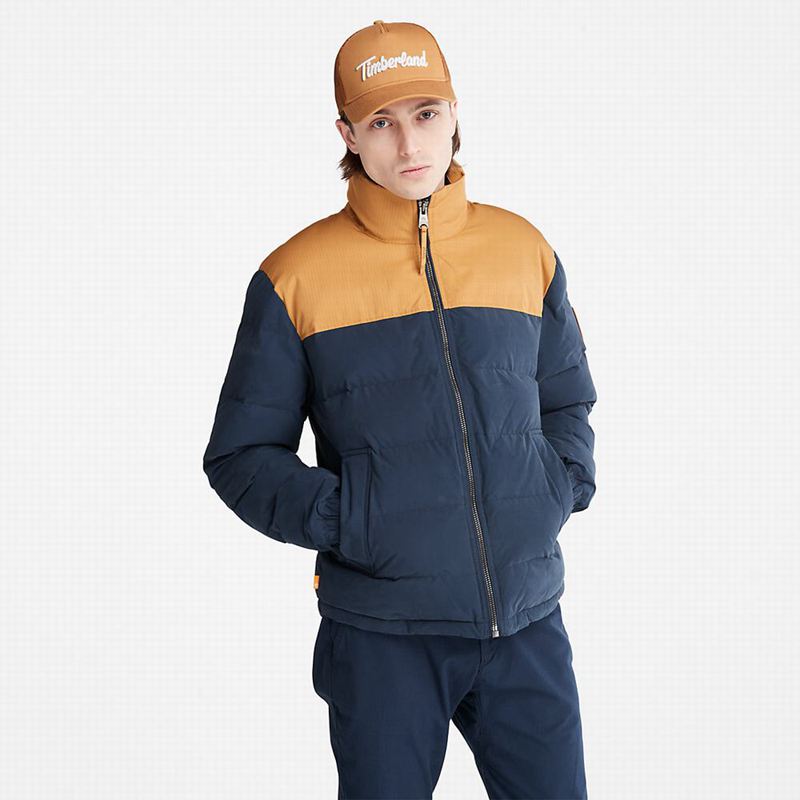 Navy Timberland Stow-and-Go Puffer Jackets | 69550501
