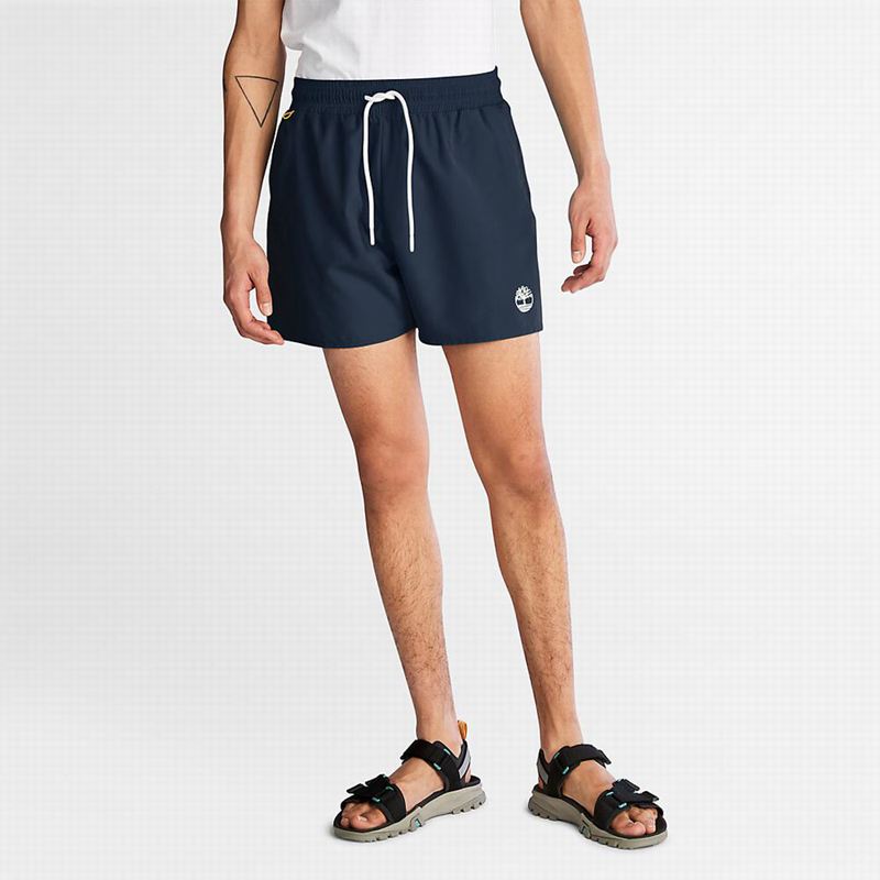 Navy Timberland Sunapee Lake Solid-colour Swim Shorts | 76007732
