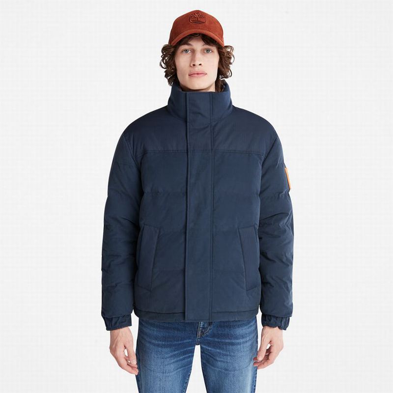 Navy Timberland Water-Repellent Packable Puffer Jackets | 95857547