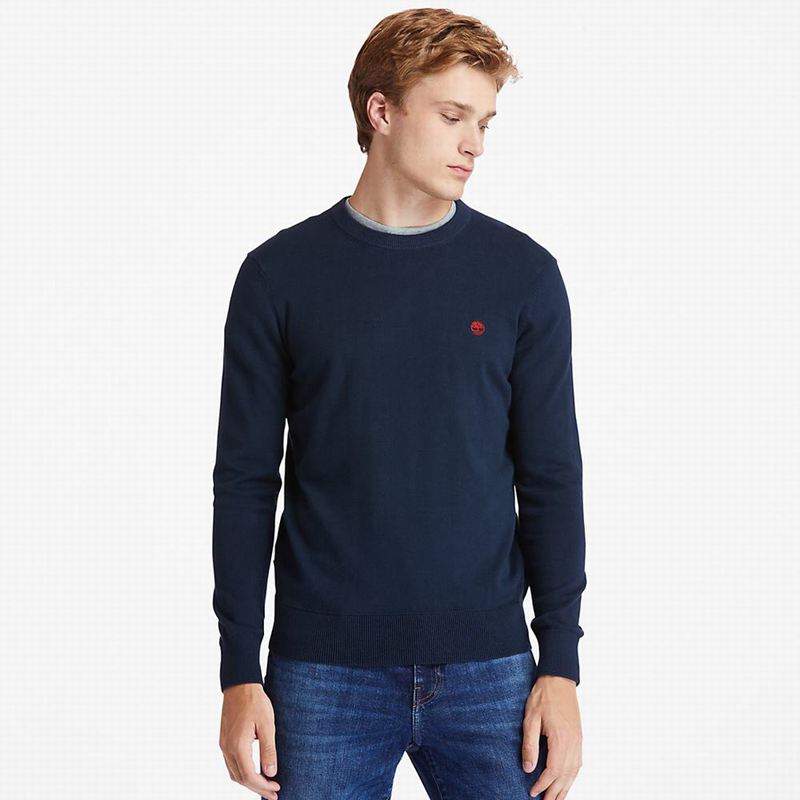 Navy Timberland Williams River Organic Cotton Sweaters | 77153083