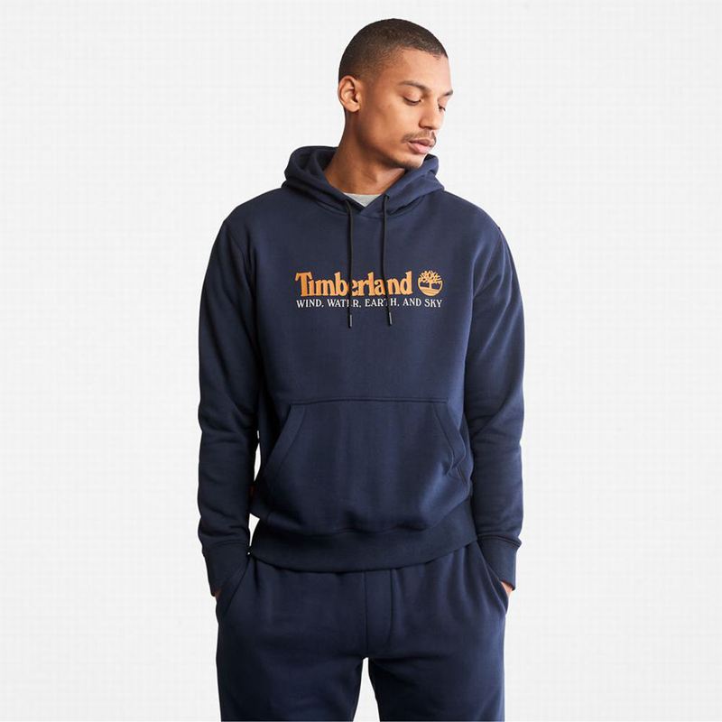 Navy Timberland Wind Water Earth and Sky Hoodie | 50350435