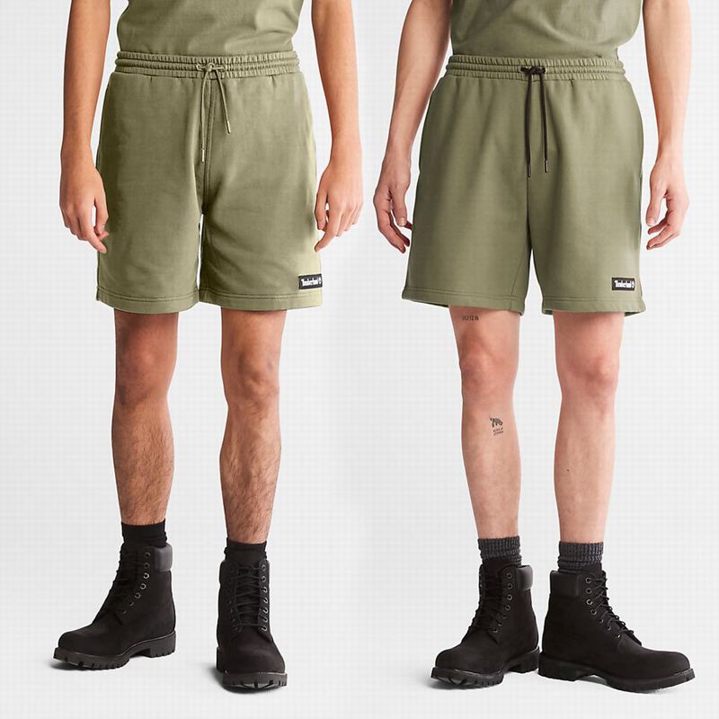 Olive Timberland All Gender Swea Shorts | 21961569