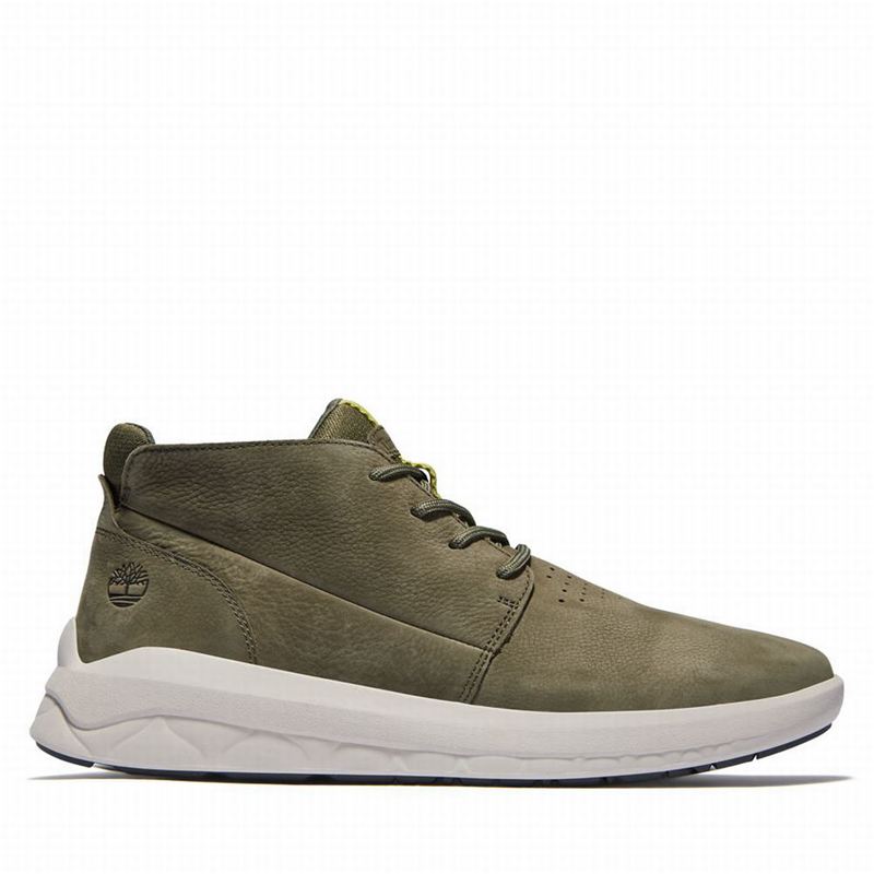 Olive Timberland Bradstreet Ultra Chukka Boots | 35454827