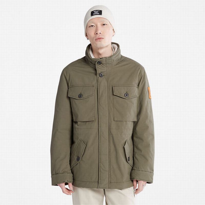 Olive Timberland Comfort-lined Route Racer Jackets | 1874818