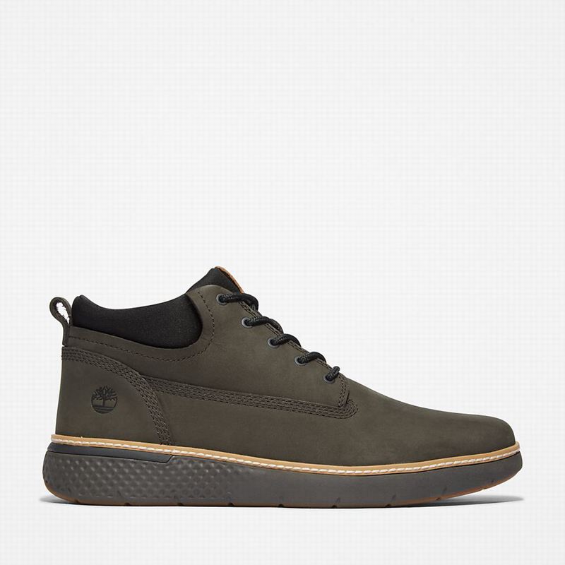 Olive Timberland Cross Mark Chukka Boots | 4963400