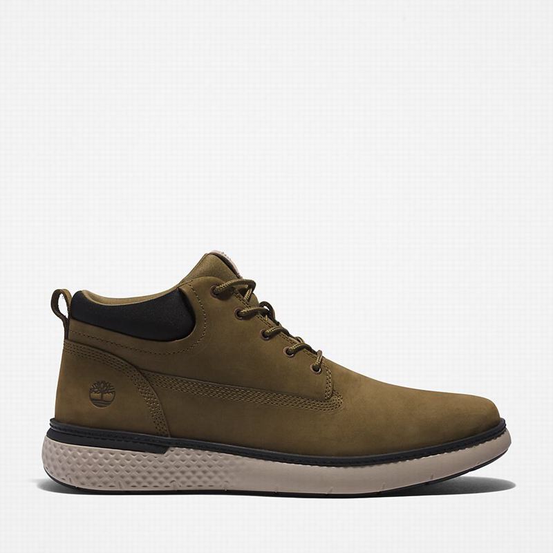 Olive Timberland Cross Mark Chukka Boots | 58355874
