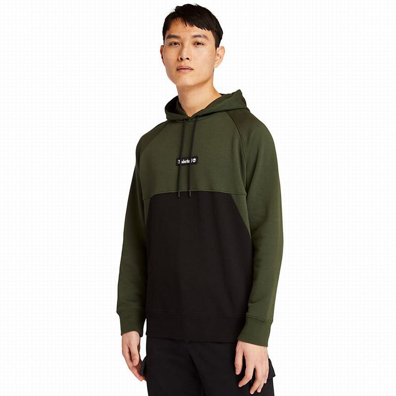 Olive Timberland Cut-and-sew Hoodie | 46873784