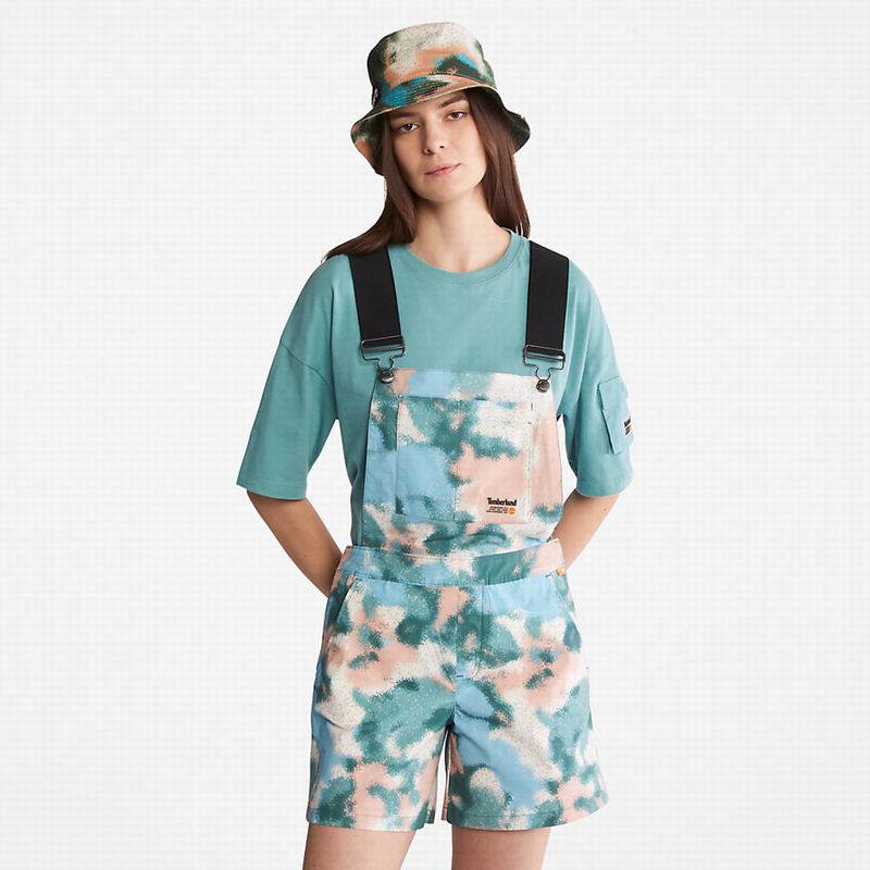 Olive Timberland Dungaree Shorts | 54292734