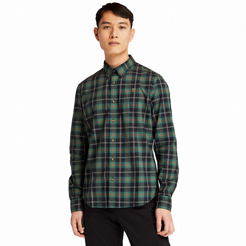 Olive Timberland Eastham River Tartan Shirts | 37221631