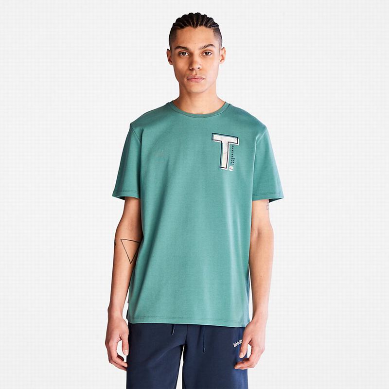 Olive Timberland Eco-Ready Supima Cotton Timber Fresh T-Shirts | 85315337