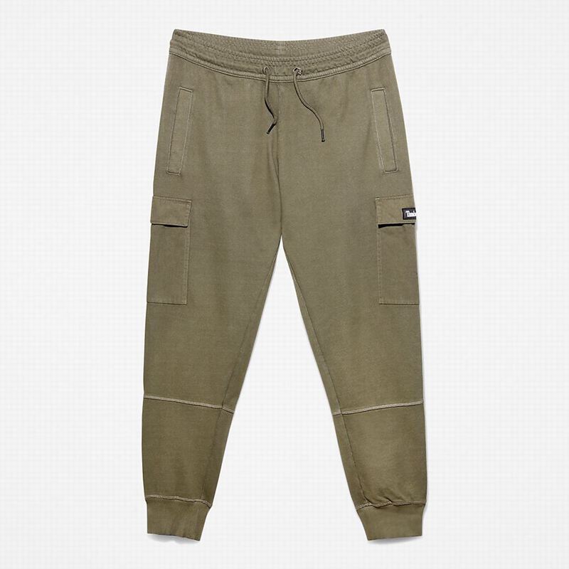 Olive Timberland Garment-Dyed Cargo Swea Joggers | 13977717