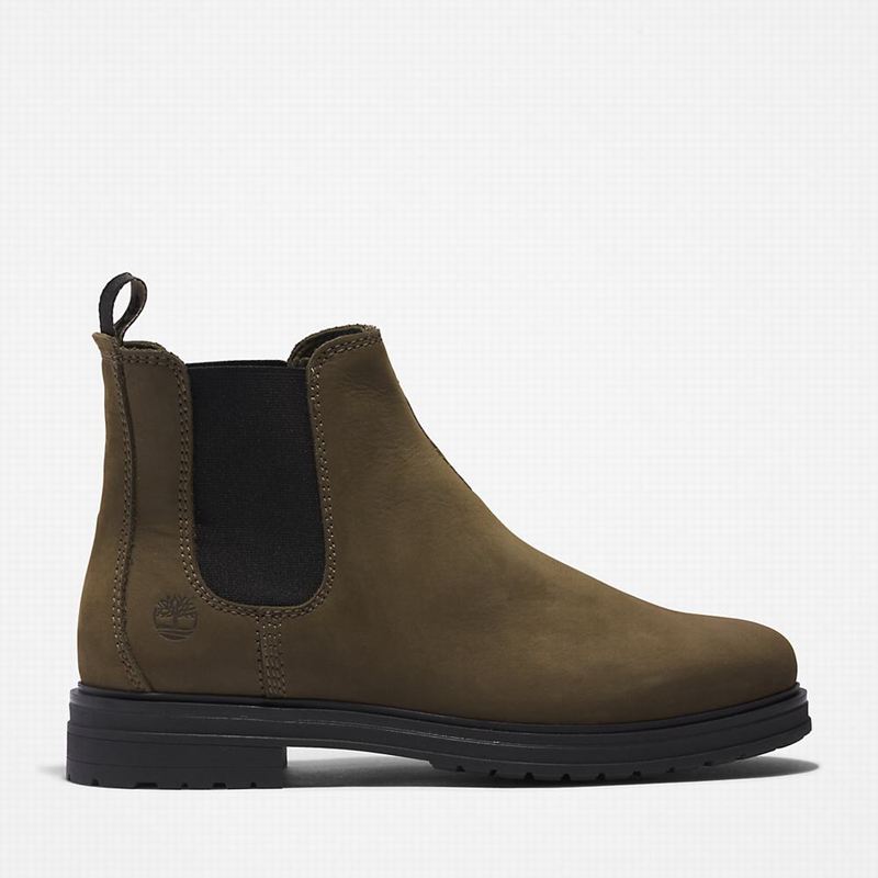 Olive Timberland Hannover Hill Chelsea Boots | 74284524