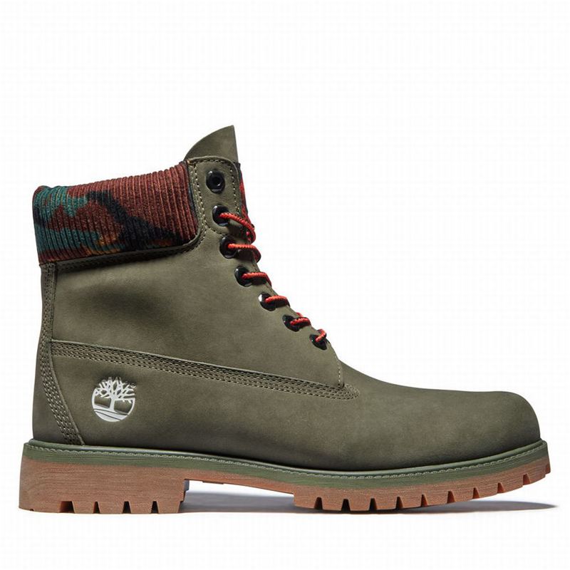 Olive Timberland Heritage 6 Inch Winter Boots | 22424429