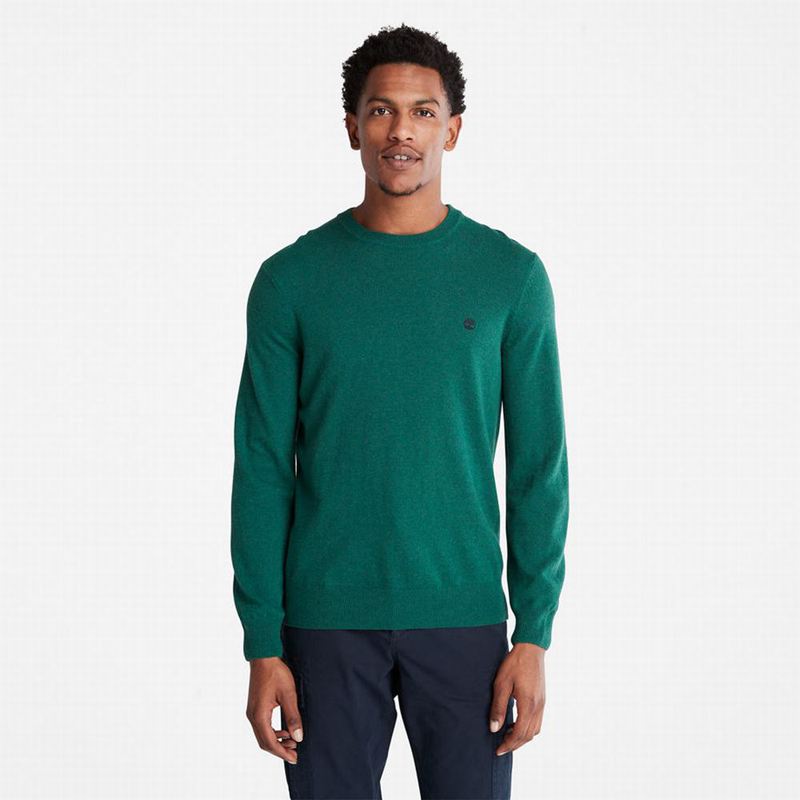 Olive Timberland Knox River Crewneck Jumpers | 22433645