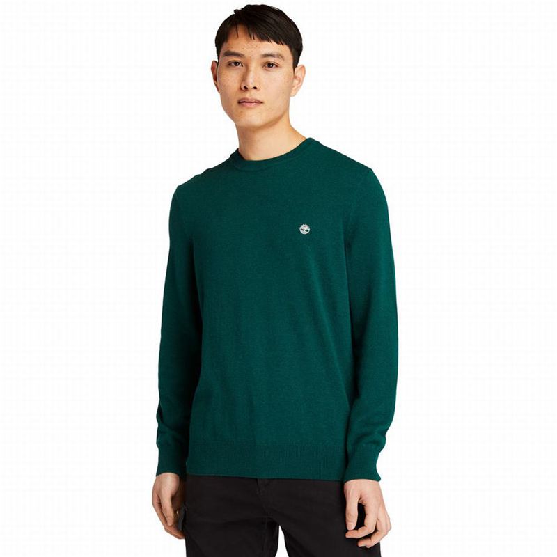 Olive Timberland Knox River Crewneck Jumpers | 8848036