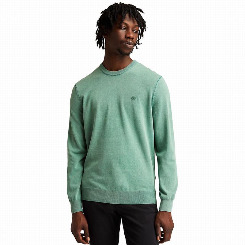 Olive Timberland Lightweight Washed Jumpers | 77007841