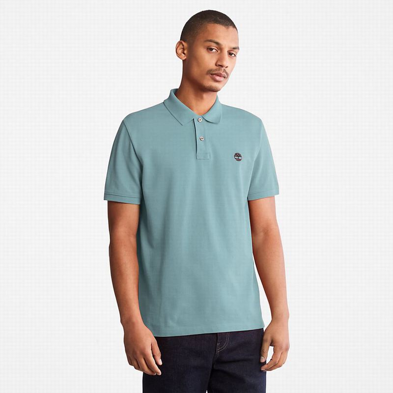 Olive Timberland Millers River Pique Polo Shirts | 96779811