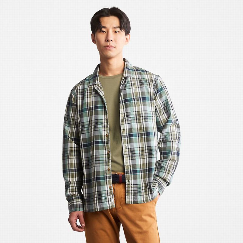 Olive Timberland Outdoor Heritage Check Shirts | 8814485