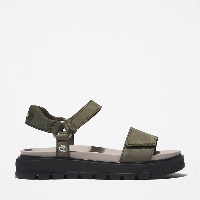 Olive Timberland Ray City Ankle Strap Sandals | 86437858
