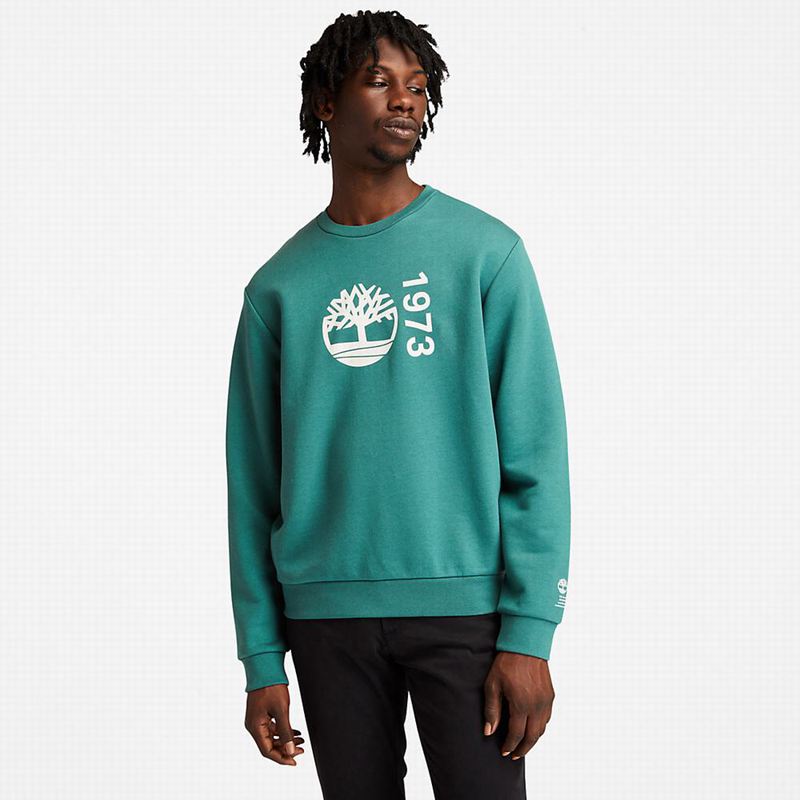 Olive Timberland Re-Comfort EK+ Sweatshirts | 15600309