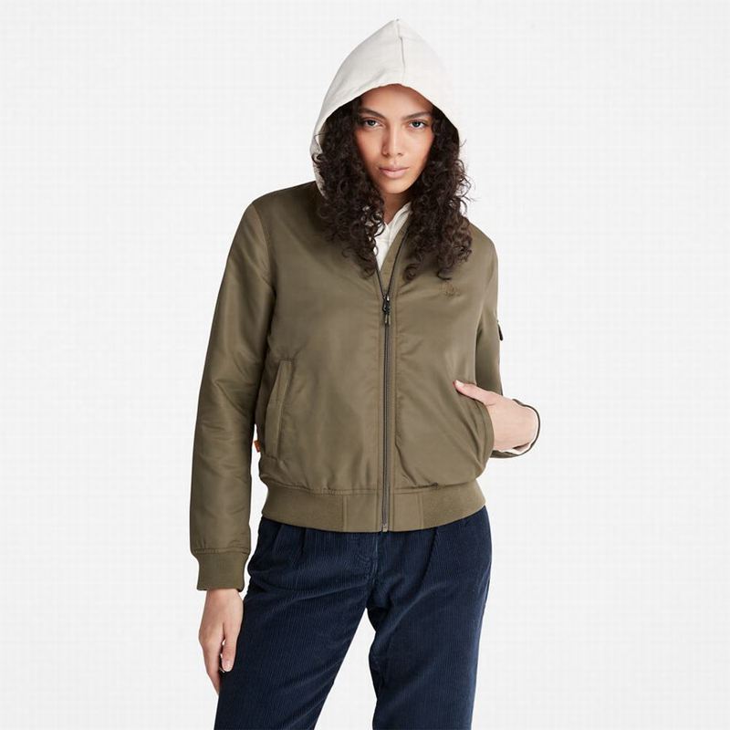 Olive Timberland Sailor Bomber Jackets | 91941051