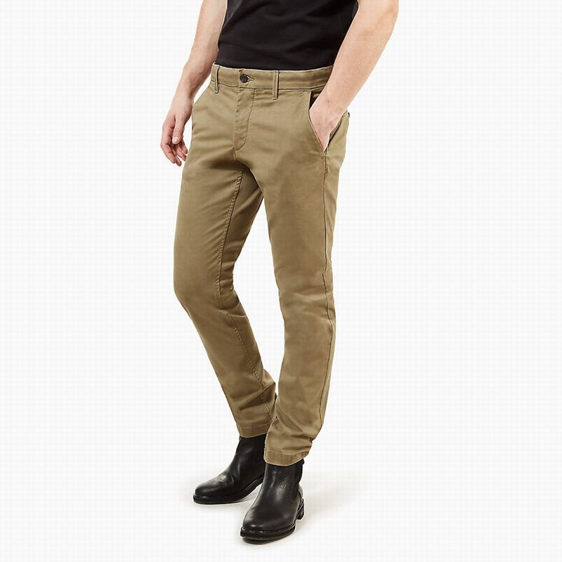 Olive Timberland Sargent Lake Twill Chino Pants | 10206473