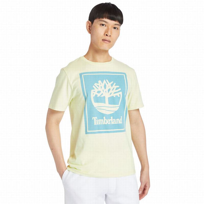 Olive Timberland Side-logo T-Shirts | 95887034